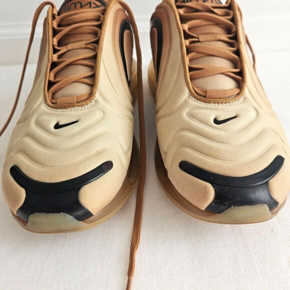NIKE AIR MAX 720 Desert Brown Black Sneakers Mens Size 11 Ombre Low Top - Picture 7 of 12